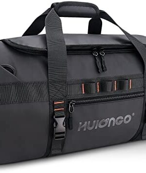 Hulongo Gym Bag Durable Sports Bag Mens Travel Bag 32L Holdall Duffle Bag Backpack with Shoe Compartment Waterproof Overnight Weekend Bag for Men Women