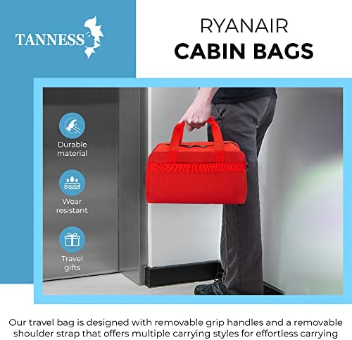 Tanness Ryanair Cabin Bags 40x20x25 with Adjustable Shoulder Strap | Cabin Bag Travel Bag Travel Accessories | Under Seat Cabin Bag Cabin Luggage | Hand Luggage Case for Travel Gifts Duffel Bag
