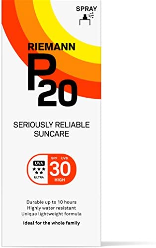 Riemann P20 Sunscreen SPF30 Spray, Highly Water Resistant 200ml