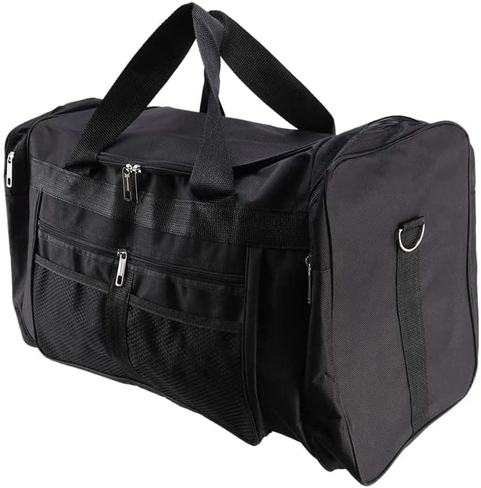 Zarfmiya Fitness Bag Men and Women Portable Sports Bag Fitness Travel Luggage Fitness Training Shoulder Bag Black
