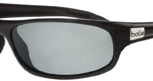 Bollé unisex-adult Anaconda Bolle Anaconda Polar TNS Oleo AF Sunglasses - Shiny Black, Medium/Large (pack of 1)