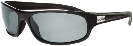 Bollé unisex-adult Anaconda Bolle Anaconda Polar TNS Oleo AF Sunglasses - Shiny Black, Medium/Large (pack of 1)