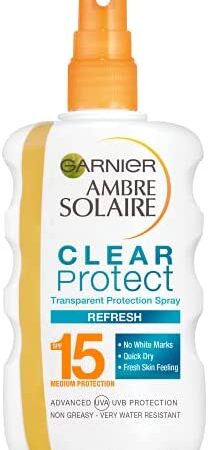 Garnier Ambre Solaire Clear Protect Sun Cream Spray SPF15, 200ml