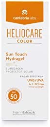 Heliocare Colour Sun Touch Hydragel SPF 50 50ml / Gel Sunscreen For Face/Daily UVA and UVB Anti-Ageing Sun Protection/Combination, Dry, Oily and Normal Skin Types/Shimmer Finish/Light Tinted Coverage