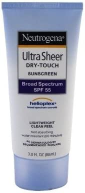 Neutrogena Ultra Sheer Dry-Touch Sunscreen, SPF 55, 88 ml - 2 Pack