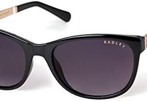 RADLEY SASHA Women's Sunglasses 104 Gloss Black/Smoke Gradient, 55/19/140