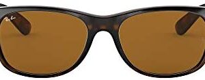 Ray-Ban Unisex New Wayfarer Classic Sunglasses, Tortoise With Brown Classic B-15 Lens, 52 mm UK