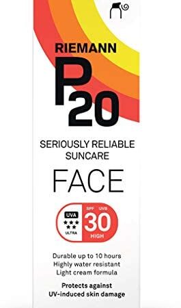Riemann P20 Face Sun cream SPF30 50 g Long Lasting UVA and UVB Protection for up to 10 hours, Highly Water Resistant