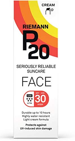 Riemann P20 Face Sun cream SPF30 50 g Long Lasting UVA and UVB Protection for up to 10 hours, Highly Water Resistant