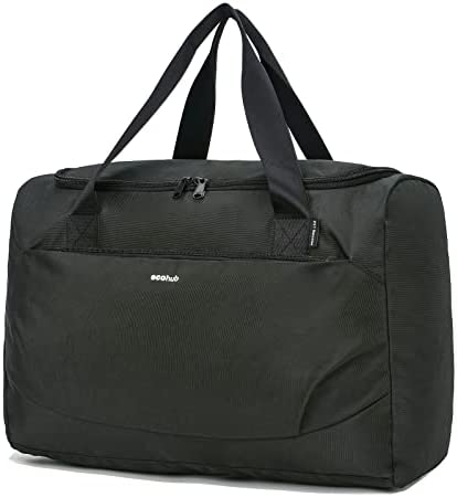 ECOHUB Easyjet Cabin Bag 45x36x20 Underseat Travel Bag Hand Luggage Bag Recycled PET Eco Friendly Overnight Bag Weekend Bag Gym Bag Hospital Bag Carry on Bag Holdall Bag for Women and Men(Grey Green)