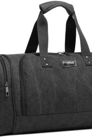 Kono Travel Duffel Bag Overnight Weekend Bag for Men Women, Canvas Carry On Luggage, Sports Gym Travel Shoulder Bag