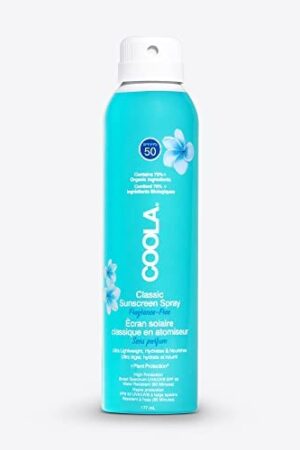 Coola Classic SPF 50 Body Sun Cream Spray, Broad Spectrum UVA/UVB Protection Sunscreen