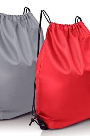 2PCS Drawstring Bags,PE Bags Drawstring Gym Bag,String Swimming Bag Trainer Bag Personalised Drawstring Bag, Suitable for Sports, School, Gym, Travel, Swimming and Various Activities