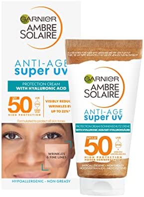 Garnier Ambre Solaire Anti-age, Face Protection Cream SPF50, Super UV, 50ml