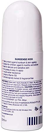 SunSense Kids SPF50 + Childrens Sunscreen, Transparent White, 50 millilitre