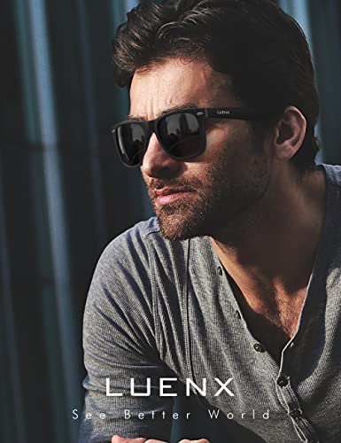 LUENX Men Sunglasses Polarised Lens - UV 400 Protection 54MM with Accessories
