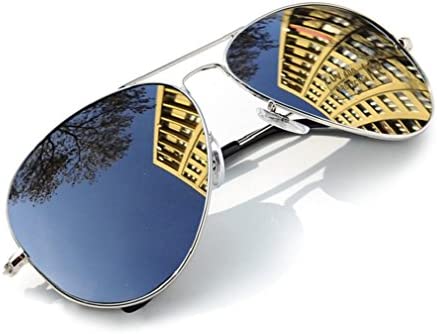 4sold UNISEX MENS WOMENS 70's Designer Style Unisex Silver Mirror Sunglasses - UV400 Protection - One Size Fits All - Full Mirrored Lenses (Avi gold orange)