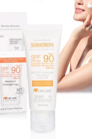 Max Spf 90 + Sun Cream, Sunscreen Cream Moisturizing Whitening Sunblock, Sunscreen Sun Uv Radiation Protection Lotion For Skin Care Of Face And Body, 40g