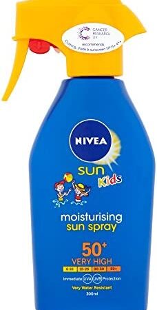 NIVEA SUN Kids 50 Plus Moisturising Sun Spray, 300 ml