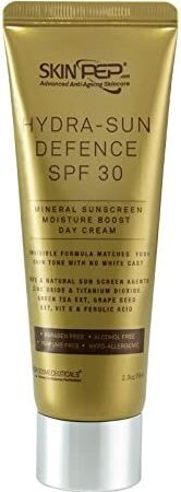 SkinPep Hydra Sun Defence SPF 30 Mineral Sunscreen Moisture Boost Day Cream - 70ml
