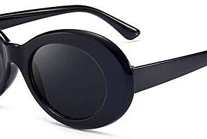 Toumett Clout Goggles Oval Mod Retro Vintage Sunglasses Round Lens