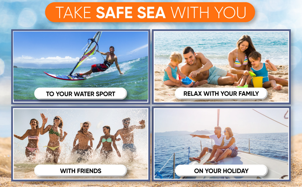 Safe Sea for water sorts, family, friends and holiday