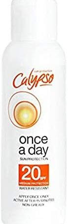 Calypso Once A Day Sun Protection Lotion SPF20 | 8 Hours Sun Protection | Non Greasy | Superior 4 Start UVA Rating - 200 ml CALC20L