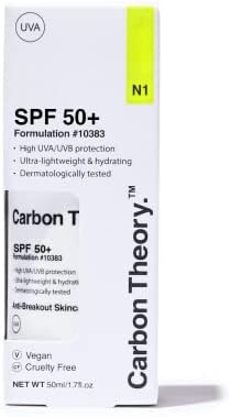 Carbon Theory | Protective Sun Cream Factor 50+ | Sunscreen For The Face | All Skin Types | SPF 50