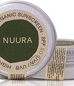 NUURA Zinc Sunscreen - Surf Mineral Sun Cream - Reef Safe - Cruelty Free - SPF 50 UVA / UVB [18 ml]